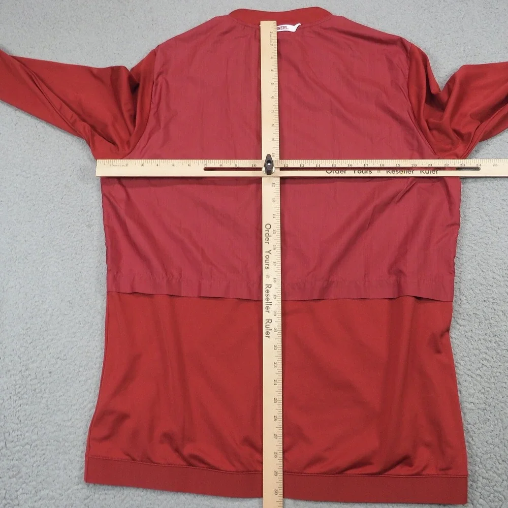Jordan Oklahoma Sooners Jacket Mens Large Full Zip Vented Windbreaker Hybrid OU